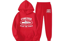 Alcatraz Corteiz Tracksuit Red