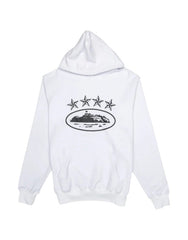 Corteiz 4Starz Alcatraz Hoodie White
