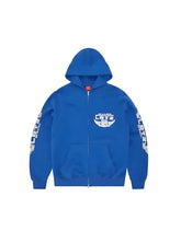 Corteiz Gasolina Double Zip Hoodie Royal Blue