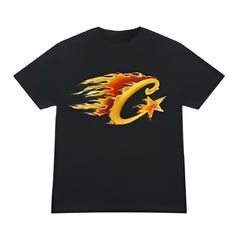 Corteiz Flame C Starz T-Shirt Black