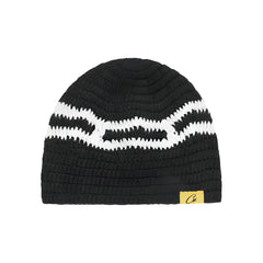 Corteiz Big Crochet Beanie Black White