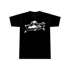 Corteiz Alcatraz Skull T-shirt Black