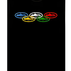 Corteiz Alcatraz Olympic T-shirt Black