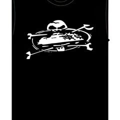 Corteiz Alcatraz Skull T-shirt Black