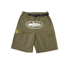 Corteiz Alcatraz Cargo Shorts Beige