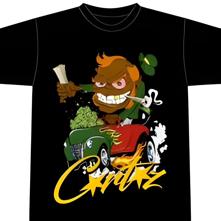 Corteiz Leprechaun  T-Shirt Black