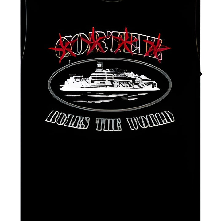 Corteiz 4Starz Alcatraz T-shirt Black