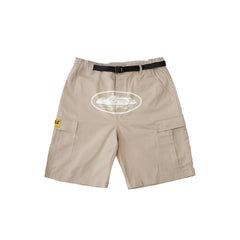 Corteiz Guerrilla 21′ Cargo Shorts Beige